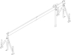Aluportalkran stationär
H1249-2349 mm
1000 kg TL 6000 mm - More 6