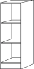 Regal 2FB grau
40x40x127 cm - More 6