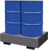 Auffangwanne mit
geraden Wänden
mit Gitterrost, 220 ltr.
1230x830x300mm, RAL 7016 - More 7