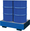 Auffangwanne mit
geraden Wänden
mit Gitterrost, 220 ltr.
1230x830x300mm, RAL 5010 - More 7