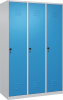 Garderobenschrank CLASSIC
B1200xT500xH1850 mm
RAL 7035/5012, 3 Abteile - More 6