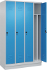 Gard.-Schrank TW CLASSIC
B1200xT500xH1950 mm
RAL 7035/5012, 4 Abteile - More 6