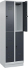 Doppelst. Schrank CLASSIC
B600xT500xH1950 mm
RAL 7035/7016, 2x2Abteile - More 6