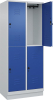 Doppelst. Schrank CLASSIC
B800xT500xH1950 mm
RAL 7035/5010, 2x2Abteile - More 6