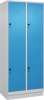 Doppelst. Schrank CLASSIC
B800xT500xH1950 mm
RAL 7035/5012, 2x2Abteile - More 6