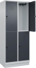 Doppelst. Schrank CLASSIC
B800xT500xH1950 mm
RAL 7035/7016, 2x2Abteile - More 6