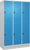 Doppelst. Schrank CLASSIC
B1200xT500xH1950 mm
RAL 7035/5012, 3x2Abteile - More 6