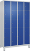 Fächerschrank CLASSIC
B1200xT500xH1950 mm
RAL 7035/5010, 4x5 Fächer - More 6