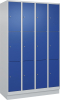 Fächerschrank CLASSIC
B1200xT500xH1950 mm
RAL 7035/5010, 4x3 Fächer - More 6