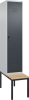 Garderobenschrank CLASSIC
B400xT500xH2120 mm
RAL 7035/7016, 1 Abteil - More 6