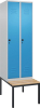 Garderobenschrank CLASSIC
B600xT500xH2120 mm
RAL 7035/5012, 2 Abteile - More 6