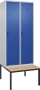 Garderobenschrank CLASSIC
B800xT500xH2120 mm
RAL 7035/5010, 2 Abteile - More 6