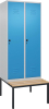 Gard.-Schrank TW CLASSIC
B800xT500xH2120 mm
RAL 7035/5012, 2 Abteile - More 6