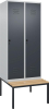 Gard.-Schrank TW CLASSIC
B800xT500xH2120 mm
RAL 7035/7016, 2 Abteile - More 6