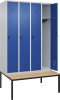 Garderobenschrank CLASSIC
B1200xT500xH2120 mm
RAL 7035/5010, 4 Abteile - More 6