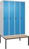 Garderobenschrank CLASSIC
B1200xT500xH2120 mm
RAL 7035/5012, 4 Abteile - More 6