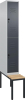 Doppelst. Schrank CLASSIC
B300xT500xH2120 mm
RAL 7035/7016, 1x2Abteile - More 6