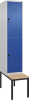 Doppelst. Schrank CLASSIC
B400xT500xH2120 mm
RAL 7035/5010, 1x2Abteile - More 6