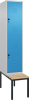 Doppelst. Schrank CLASSIC
B400xT500xH2120 mm
RAL 7035/5012, 1x2Abteile - More 6