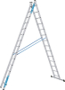 Kombileiter Combimaster
Plus X 2x14 Sprossen
Leiterlänge max 7,19m - More 7