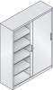 Schiebetürenschrank
B1600xT500xH1950 mm
RAL 7035/7016,8Fachböden - More 6
