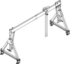 Aluportalkran fahrbar
H1699-2099 mm
1500 kg TL 4000 mm - More 7