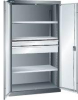 Flügeltürenschrank
B1100xT641xH1950mm
RAL 7035,Vollblechtür - More 7