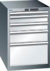 Schubladenschrank 27x36E
B564xT725xH850mm
RAL 7035/5012 - More 7
