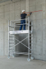 Rollgerüst m. Fahrbalken
Plattform B2450xT750 mm
Plattformhöhe 8,45 m - More 8