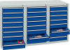 Format Schubladenschrank
B500xT1500xH900mm
RAL 7035/5010 - More 8