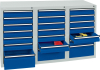 Format Schubladenschrank
B500xT1500xH900mm
RAL 7035/5010 - More 8