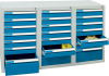 Format Schubladenschrank
B500xT1500xH900mm
RAL 7035/5012 - More 8