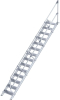 Alu-Treppe 45 Grad
14 Stufen B 600 mm
lichte Höhe 2910 mm - More 8