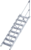 Alu-Treppe 45 Grad
8 Stufen B 800 mm
lichte Höhe 1670 mm - More 8