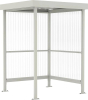 Raucherunterstand Jena
B1720xT1580xH2360 mm
RAL 9002 grauweiß - More 7