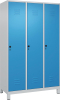 Garderobenschrank CLASSIC
B1200xT500xH1950 mm
RAL 7035/5012, 3 Abteile - More 7