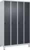 Garderobenschrank CLASSIC
B1200xT500xH1950 mm
RAL 7035/7016, 4 Abteile - More 7