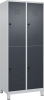 Doppelst. Schrank CLASSIC
B800xT500xH1950 mm
RAL 7035/7016, 2x2Abteile - More 7