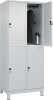 Doppelst. Schrank CLASSIC
B800xT500xH1950 mm
RAL 7035/7035, 2x2Abteile - More 7