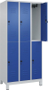 Doppelst. Schrank CLASSIC
B900xT500xH1950 mm
RAL 7035/5010, 3x2Abteile - More 7