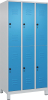Doppelst. Schrank CLASSIC
B900xT500xH1950 mm
RAL 7035/5012, 3x2Abteile - More 7