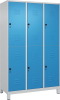 Doppelst. Schrank CLASSIC
B1200xT500xH1950 mm
RAL 7035/5012, 3x2Abteile - More 7