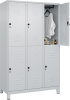 Doppelst. Schrank CLASSIC
B1200xT500xH1950 mm
RAL 7035/7035, 3x2Abteile - More 7
