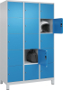 Fächerschrank CLASSIC
B1200xT500xH1950 mm
RAL 7035/5012, 3x5 Fächer - More 7