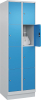 Fächerschrank CLASSIC
B600xT500xH1950 mm
RAL 7035/5012, 2x4 Fächer - More 7