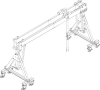 Aluportalkran fahrbar
H2613-3363 mm
3000 kg TL 6000 mm - More 8