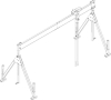 Aluportalkran stationär
H1730-2980 mm
1500 kg TL 4000 mm - More 8