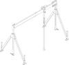 Aluportalkran stationär
H2310-4010 mm
1500 kg TL 6000 mm - More 8