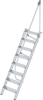 Alu-Treppe 60 Grad
8 Stufen B 600 mm
lichte Höhe 1940 mm - More 8