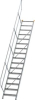 Alu-Treppe 45 Grad
16 Stufen B1000 mm
lichte Höhe 3330 mm - More 9